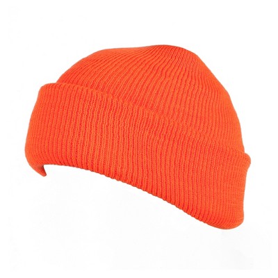 MUK LUKS Quietwear Unisex Micro Acrylic Fat Cap for Hunting, Blaze, One Size Fits Most
