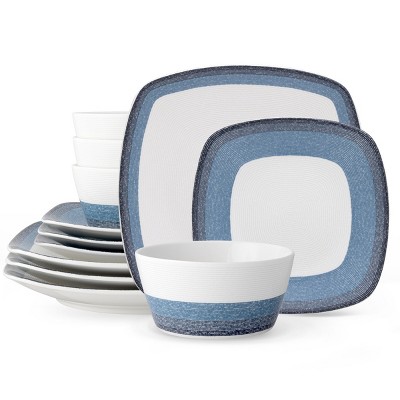 Noritake Colorscapes Layers 12-Piece Square Dinnerware Set