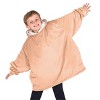 The Bare Homey - Kids Wearable Blanket - Fleece Side Pockets - 2 of 4