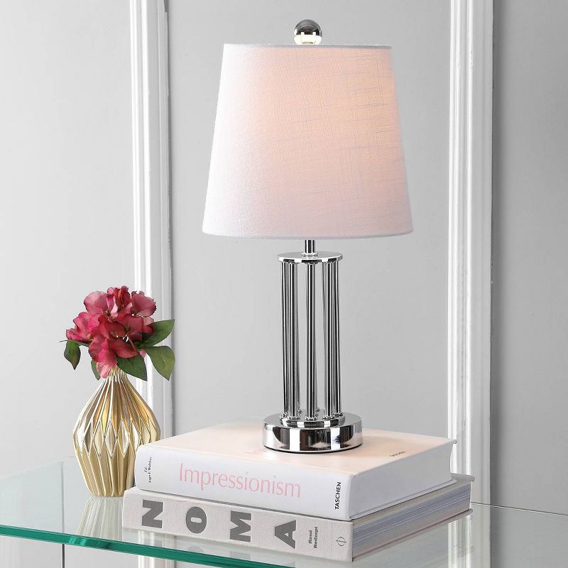 18&#34; Metal Lillian Mini Table Lamp (Includes LED Light Bulb) Silver - JONATHAN Y, 3 of 7