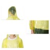 Unique Bargains Disposable Rain Ponchos Waterproof Ponchos Lightweight for Men Women with Hood and Sleeves 5 Pcs - 4 of 4
