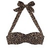 Women's Leopard Cheetah Print Bustier Bikini Swimsuit Top - LASCANA - 4 of 4