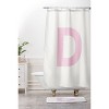 Deny Designs April Lane Art Block Monogram Shower Curtain - 3 of 3