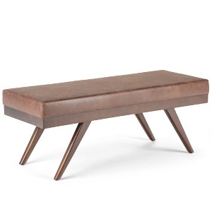 NicBex Modern Mid-Century Tufted Button Ottoman Bench with Wooden Legs,Upholstered Shoe Bench for Living Room,Bedroom,Entryway - 1 of 4