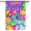 Briarwood Lane House Flag 40x28 For Outdoor Painted Easter Eggs Holiday For Easter House Flag - 2 of 4