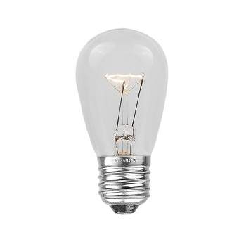 Simba Lighting String Light S14 Replacement Bulb 11W E26 Medium Screw Base, Clear Glass, 6 Pack | Cheetah Trading Post