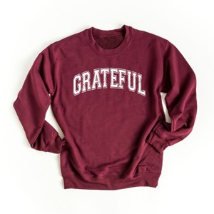 Simply Sage Market Grateful Varsity Sweatshirt - 1 of 4