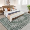Garvee Area Rug Machine Washable Runner for Hallway Vintage Distressed Floral Medallion Accent Bedroom Living Room Throw Rug Ultra-Thin Non Slip Rug - 4 of 4