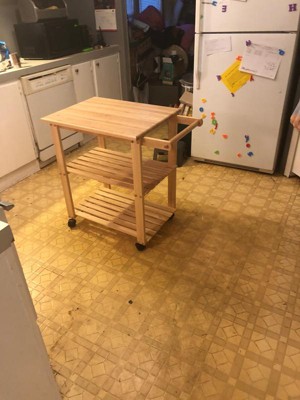 Winsome Wood Wood Base with Wood Top Rolling Kitchen Cart (20.47