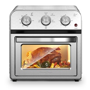 FONTOI Stainless Steel 13QT Family Size Air Fryer Toaster Oven Combo, Hot Air Circulation, Adjustable Time Temp Control, Silver 12.6"* 11.81"*12.6" - 1 of 4