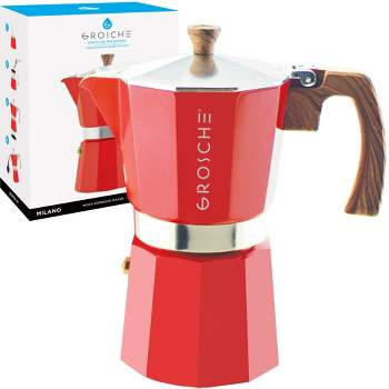 IMUSA B120-60008 6 Cup Electric Moka Espresso Maker - Red