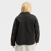 Women's Denim Shacket - Future Collective Black Wash - 2 of 3