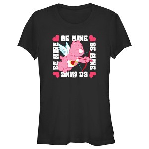 Juniors Womens Care Bears Valentine's Day Love-a-Lot Bear Be Mine T-Shirt - 1 of 4