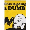 Intimo Peanuts Charlie Brown This Is Going To Be A Dumb Day Throw Blanket Wall Scroll Yellow - 3 of 3