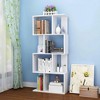 Multifunctional Wooden Display Decorative Furniture, Freestanding Industrial Storage Rack For Living Room Bedroom Office, Modern 4-Layer Bookshelf - image 3 of 4