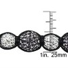 EVERLY JEWELRY | Black Silk Cord Purple & White Cubic Zirconia Macrame Bracelet, 7 inch - 4 of 4