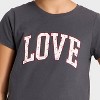 Girls' Short Sleeve 'Love Cherries' Graphic T-Shirt - Cat & Jack™ Dark Gray - 2 of 4