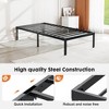 Lyngins Bed Frame, Black Platform Bed Frame – No Box Spring Needed Storage Bed, Heavy-Duty Metal Bed Frame for Bedroom/Guest Room/Rentals - 2 of 4