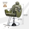 Karl Home Black All Purpose Heavy Duty Reclining Hair Salon Chair with Headrest - 3 of 4