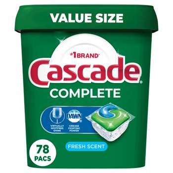 Cascade 18629 Original ActionPacs Fresh Scent Automatic Dishwasher  Detergent Pod 85 Count