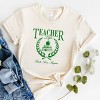Simply Sage Market Teacher Life Books Short Sleeve Tee - L - Cream - 3 of 4