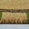 VCNY 1'6"x2'6" Welcome Green Striped Coir Outdoor Doormat Olive Green - 2 of 4
