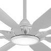 65" Minka Aire Future Flat White LED Outdoor Ceiling Fan with Remote - 3 of 4