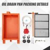 Low Profile Oil Drain Pan with Electric Pump, Heavy-Duty Metal Oil Change Pan for Cars,Folding Handle, 8FT Hose for Cars, SUVs, Trucks, Buses, RVs - 3 of 4