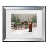 Trademark Fine Art - Mary Miller Veazie 'Santa With Horses' Matted Framed Art - 2 of 2
