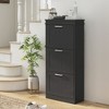 NicBex Shoe Cabinet with 3-Flip Drawers and Metal Handles Narrow Hidden Shoe Rack Organizer for Entryway,Hallway - 4 of 4