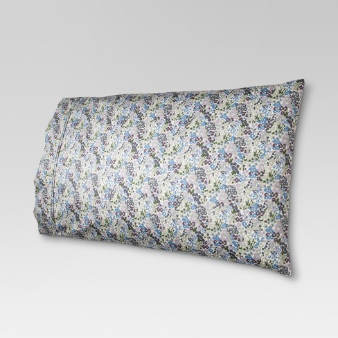 Performance Printed Pillowcase Standard Floral Purple 400 Thread