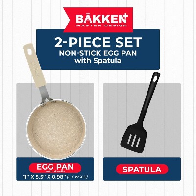 5.5'' Warm Cream Non-Stick Aluminum Mini Frying Pan Set