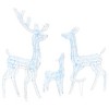 Reindeer Family Cool White Acrylic Large Decorative Inlays - 2 of 4