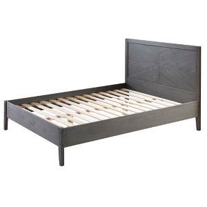 Queen Solid Wood Bed Gray - Saracina Home