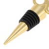 Unique Bargains Bottle Stoppers Zinc Alloy PTR Gold Tone 3.94"x1.50"x0.79" 1 Pc - 3 of 3