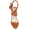 Journee Signature Womens Genuine Leather Hether Hook and Loop Block Heel Sandals - 4 of 4