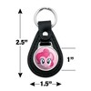My Little Pony Pinkie Pie Face Black Leather Keychain - 2 of 4