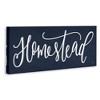 Stupell Industries Navy Blue Homestead Phrase, 48" x 20" - 3 of 4