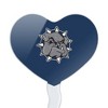 Southwestern Oklahoma State University Primary Logo Heart Love Cupcake Picks Toppers Decoration Set of 6 - 2 of 4