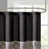 PAGED 72x72 Inch Shower Curtain Modern Jacquard Shower Curtain with Paisley Motif for Bathroom, Machine Washable - 3 of 4