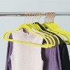 VECELO 30/50/60/100 pk Velvet Clothes Hangers Non Slip & Space-Saving Clothes Hangers with Finger Clips & Tie Rack 9 Color - 4 of 4