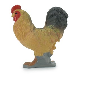 Collectible Wildlife Gifts | Bird, Rooster, Cock, Chicken, Museum Quality, Hand Painted, Rubber, Realistic, Model,  Toy, Gift,   1 1/2"   CH507 BB156 - 1 of 4