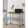 Coucheta Stainless Steel Work Table, Commercial Food Prep Worktable, Heavy Duty Metal Work Table with Adjustable Bottom Shelf - 4 of 4