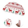 Unique Bargains Christmas Hair Clips Semicircle Elk Snowflake for Christmas 3.35"x1.77"x1.42" Red White 1 Pc - 3 of 4