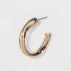 Wavy Hoop Earrings - A New Day™ Gold: Nickel-Free Metal, Zinc, Post Closure - 2 of 2