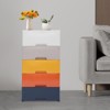 YIYIBYUS Plastic Drawers Dresser, Storage Cabinet Tall Dresser Organizer - 2 of 4