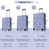Lyngins 3-Piece Hardside Luggage Set – 20" Carry on Luggage, 24" & 28" Printed Spinner Suitcases with TSA Lock, PC Material, Silicone Handles - 2 of 4