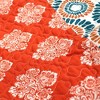 Lush Décor 50"x60" Bohemian Stripe Throw Blanket Turquoise/Orange - 3 of 4