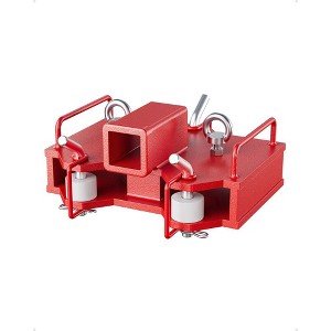 2 inch Forklift Trailer Hitch Receiver for Dual Pallet Forks, 7000 lbs Towing Capacity ,Double Hole, Red - 1 of 4