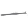 vidaXL Wall Shelves 2 pcs Gray 45.3"x3.5"x1.2" - 2 of 4